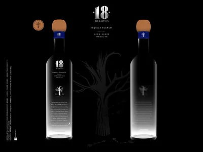 Tequila 18 Kilates azteca branding design graphic design illustration illustrator label label design labeldesign labels mexico minimal minimalism tequila vector