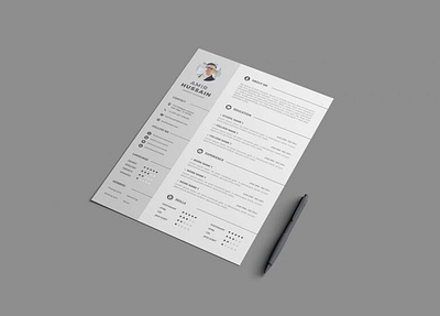 Professional resume free adobe illustrator adobe photoshop adobe xd branding figma freebie graphicdesign logo sketch uiux