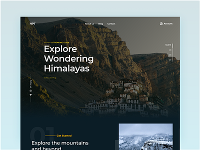 explore himalayas design typography ui