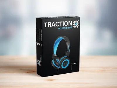 product package design black headphone branding cover headphone logodesign sample tamplate package packaging design print print design
