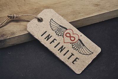 Logo design – Infinite Wings branding design flat logo minimal typography vector