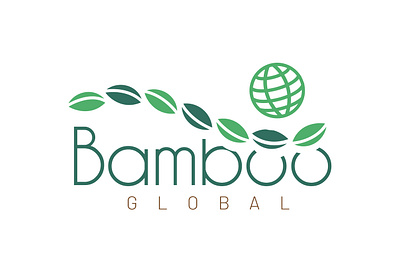 Logo design for Bamboo Global branding design flat logo minimal typography vector