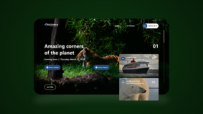 Animal Planet Web UI Design adobe xd app app design art creative design designer graphic design illustration inspiration ui ui design uiux uiuxdesign uiuxdesigner uxdesign web ui web ui design web ui kit web uiux