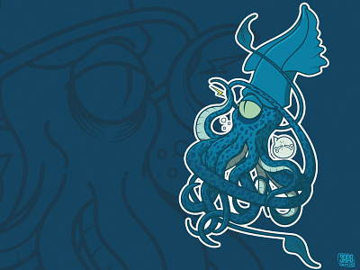 Octo Squid characterdesign illustration illustrator vector vector illustration vectorart