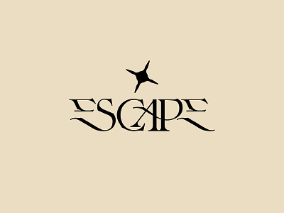 Escape branding design font identity kenneth vanoverbeke typography kennethvanoverbeke lettering logo logotype sketch type typedesign typeface typography typography logo wordmark