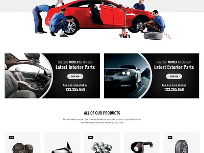 Lukas Car Parts Store eCommerce HTML Template accessories auto parts automobiles bicycle bike bootstrap4 car parts carparts manufacturing modern parts parts manufacturing responsive