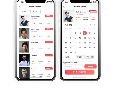 Service booking appointment booking general service home service ios local service mobile mobile app design nearby repairman service ui ui ux uidesign