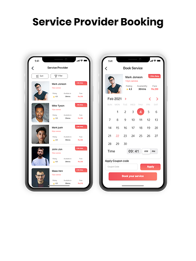 Service booking appointment booking general service home service ios local service mobile mobile app design nearby repairman service ui ui ux uidesign