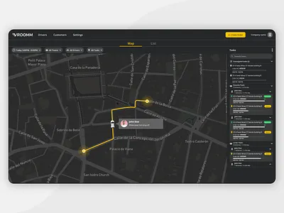 Delivery app - admin dashboard admin app courrier dark mode dashboad delivery app deliveryboy map orders ui web