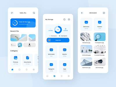 Polder - File Manager Mobile App app ui clean design file management finance home hotel minimalist minimalistic mobile mobile app mobile design mobile ui money money app space uidesign