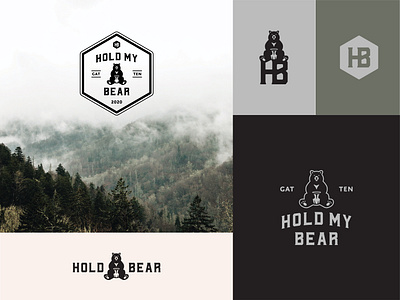 Hold My Bear air bnb bear cabin honey honeycomb monogram mountains smokies tennessee vintage