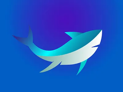 shark animation art design icon illustration illustrator logo vector