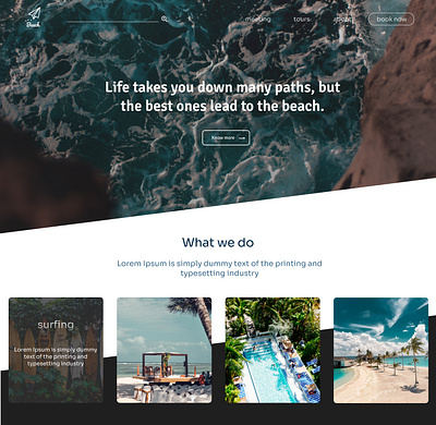 Resort design ui web