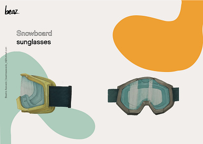 Snowboard design product productdesign render snow snowboard sunglasses