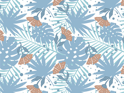 Jungle pattern cartoon design flower graphic graphic design pattern pattern design print design seamless pattern vector vector illustration vectorart