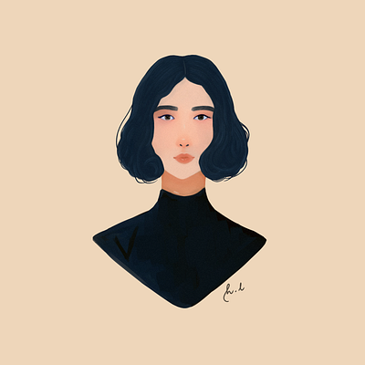 Beth clip studio paint digital art digital illustration illustration minimalist photoshop