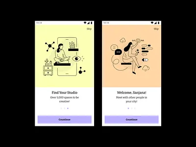 Onboarding app dark dark ui design figma figmadesign mobile mobile app design mobile ui onboarding onboarding screen onboarding ui pastel product ui uidesign uiux