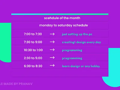 Time-Table(schedule)---Day-1 100days 100dayschallenge 100daysproject adobexd advertising figmadesign poster poster design schedule school time table ui uidesign user experience userinterface ux webdesign