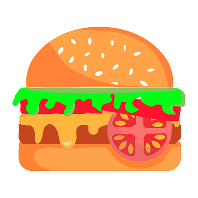 burger animation art design graphic design icon illustration logo vector