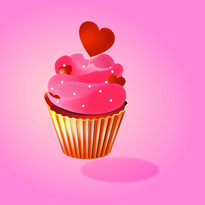 cup cake VD animation art design graphic design icon illustration illustrator logo vector