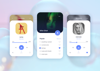 Музыкальный плеер audio audio player design music music app music player ui музыка плеер приложение