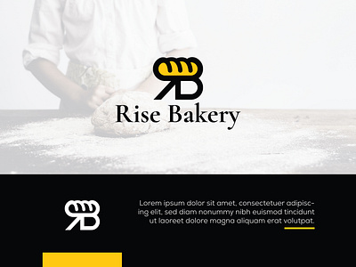 Rise Bakery Logo Design appicon awesome logo bakeing logo bakery bakery creative logo bakery flyer bakery logo bakerylogo br logo br logo design branding creative logo graphic design illustration letter br logo logoicon modern logo professional unique logo yellow