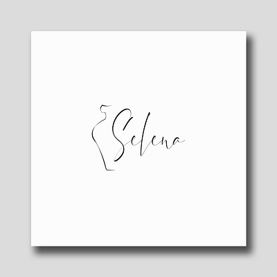 Selena presentation branding design logo typography vector