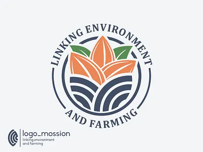 linking environment and farming logo design abstract brand identity branding caompany design digital farm farming fashion figma flat icon illustration leaf logo luxury monogram symbol vector vintage