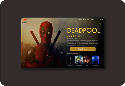 Movie Web App design ui ux