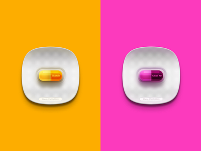 UX tools - Sketch or Adobe XD ? adobexd appicon dailyui design figma graphic design illustration medicine neumorphism pill pills pratice sketch skeuomorphism tools ui ux