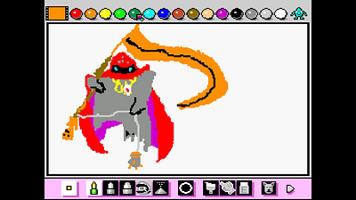 Phantomon digimon mario paint