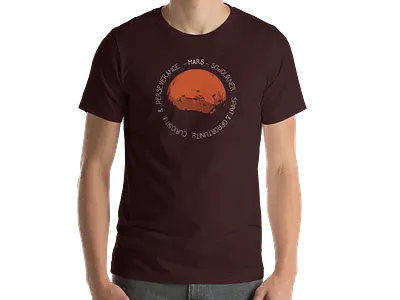 Mars Population 5 design mars rover shirt shirts typography