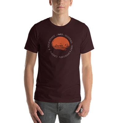 Mars Population 5 design mars rover shirt shirts typography