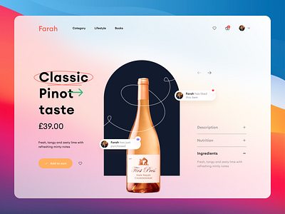 Wine boutique screen design classictaste colorlytheme concept darktheme design designer designthinking figma idf inspiration pinot productdesign ui uiux userexperience userinterface ux whitetheme wine