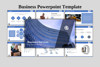 Business Services - Creative Business PowerPoint Template advertisement advertisements corporate design ecommerce enterpreneur enterprise powerpoint presentation powerpoint template presentation