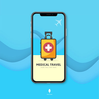 Travel Medical branding graphic design illustration illustrator logo logotype medical travel minimal mockup mockup design psd mockup travel logo travel logo design travel medical vector