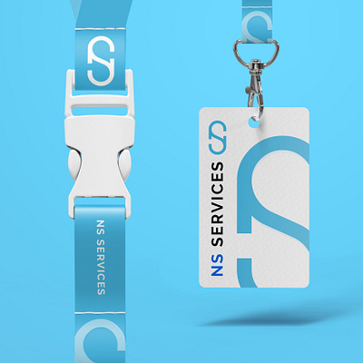 NS Services ID Card brand design branding branding and identity branding concept flat icon illustration illustrator logo logotype minimal ns nslogo nslogo typography vector