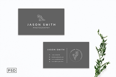 Free Sober Grey Minimal Business Card Template black black and white brand business business card card cards clean company contact corporate creative design identity modern personal presentation print print ready professional