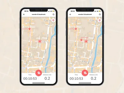 Location Tracker daily ui 020 dailyui location tracker map minimal mobile