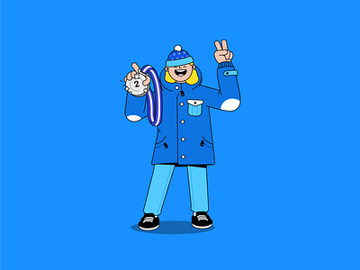 Winter Games Characters characterdesign cross country ski mascot medal medalist winter winter games