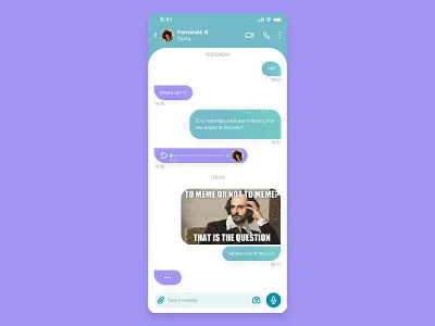 direct messaging app dailyui design ui ux web