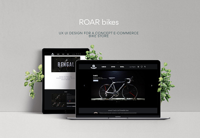 E-Commerce Website for Bicycle Store design ui ux ui design web website