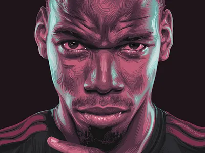 Paul Pogba Vector art a.taymour abdelrahman taymour art artwork design drawing drawings illustration vector art vector illustration