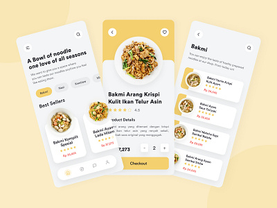 Mobile app for Bakmipedia design food food app food app design food app ui graphic design illustration interaction design mobile app mobile ui noodle noodle app ui ui design uiux user experience user interaction user interface ux ux design