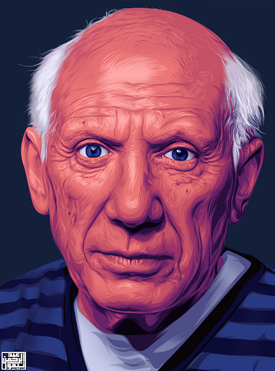 Pablo Picasso Vector art a.taymour abdelrahman taymour art artwork drawing drawings illustration taymour vector art vexel art