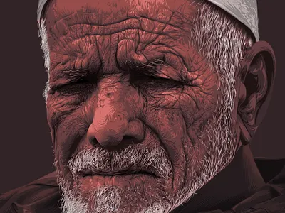 Old man "4" Vector art a.taymour abdelrahman taymour art artwork design drawing drawings illustration taymour vector art