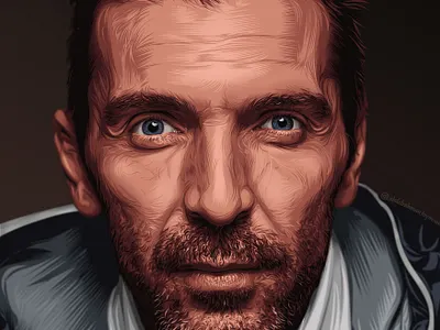 Gianluigi Buffon Drawing a.taymour abdelrahman taymour art artwork design drawing drawings illustration taymour vector art
