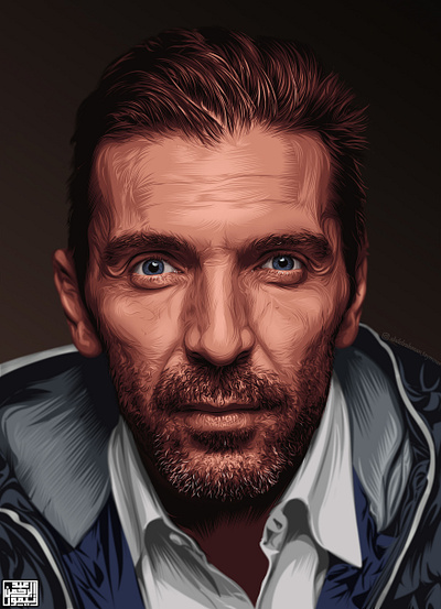 Gianluigi Buffon Drawing a.taymour abdelrahman taymour art artwork design drawing drawings illustration taymour vector art