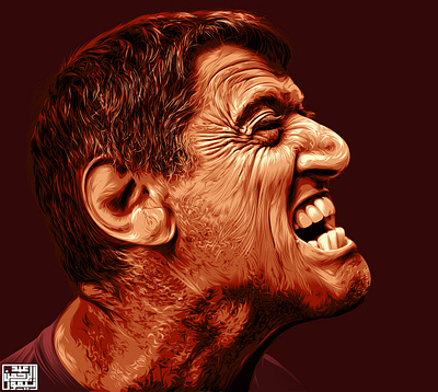 Angry man Vector art a.taymour abdelrahman taymour artwork digital art drawing drawings graphic illustration photoshop taymour vector art vexel art