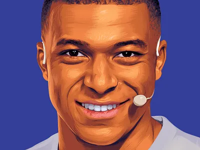 Kylian Mbappe Vector art a.taymour abdelrahman taymour art artwork drawing drawings illustration taymour vector art vexel art